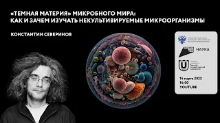 “Темная материя” микробного мира: как и зачем изучать некультивируемые микроорганизмы" НВТиТ - ТГУ