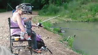 Fishing at meadow lake