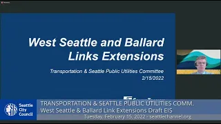 Seattle City Council Committee on Transportation and Seattle Public Utilities 2/15/22