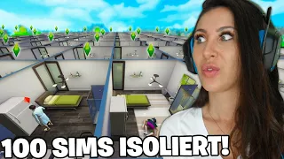 Ich habe 100 Sims gezwungen 2 Wochen in totaler Isolation zu leben! Sims 4