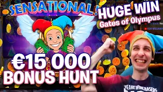 MASSIVE €15 000 BONUS HUNT OPENING RESULTS - 60 Slot Bonuses!