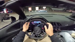 PASSEI DOS 320KM/H COM O AUDI R8 V10