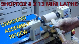 Shop Fox W1704 Mini Wood Turning Lathe - Unboxing, Set Up & Review