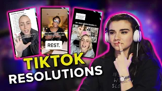 Brett Cooper REACTS to New Year's Resolution TikToks!