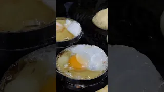 fried egg pancake - hotteok / korean street food