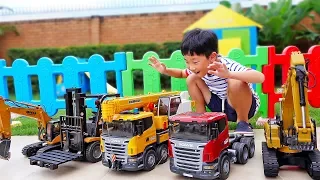 예준이의 중장비 자동차 장난감 조립놀이 레고 테크닉 포크레인 Car Toys Assembly Excavator