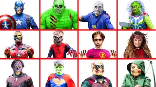 Superheroes Transform into Zombies!!