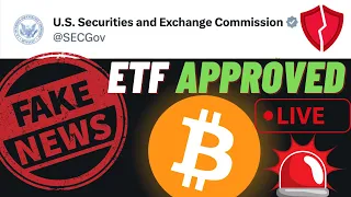 BITCOIN ETF FAKE NEWS!!!!🚨