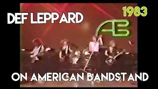 Def Leppard on American Bandstand with Dick Clark 1983