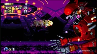 Sonic Mania - Knuckles' Chaotix Final Boss Arena + Metal Sonic Kai over Phantom King | Walkthrough