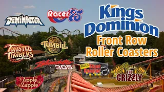Kings Dominion 2023 Front Row Roller Coaster POVs