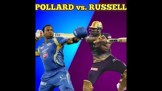 Pollard vs Russell (IPL stats) 🤩 #ipl #shorts