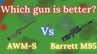 Barrett M95 vs AWM-S!!! Which is better? Suroi.io