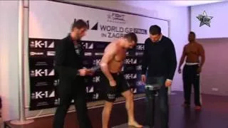 Official Weigh-In for K-1 World GP Final in Zagreb