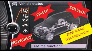 Fix BMW Tire Pressure TPM Malfunction TPMS repair 36106793122 TPM RDC, applicable to MANY BMW & Mini