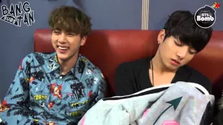 [ENG] 151223 [BANGTAN BOMB] Sleeping Baby bothered with Jin