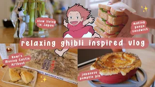 Relaxing Vlog with Ghibli Food | Ponyo Sandwich 🥪 daily life in Japan 🇯🇵