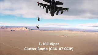 F-16C Cluster Bomb(CBU-87 CCIP) Guide | DCS World