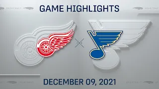 NHL Highlights | Red Wings vs. Blues - Dec. 9, 2021