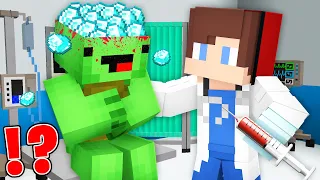 How JJ Saved Mikey's BRAIN From Diamonds in Minecraft? - Maizen