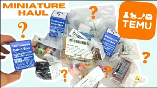 Dollhouse Miniature Haul & Blind Boxes • Food & Accessories from Temu