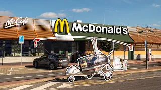 Flying and DRIVING Gyrocopter to McDonald's