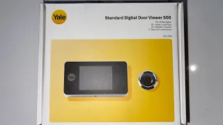 Yale 500 digital door viewer for spyhole peephole see how easy it was to do!