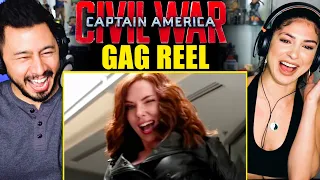 CAPTAIN AMERICA CIVIL WAR GAG REEL | Reaction | Jaby Koay & Steph Sabraw