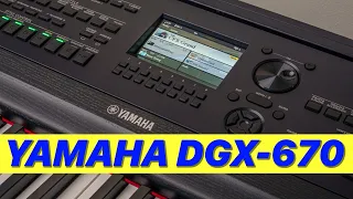 Setup Voices, Styles & Registrations on Yamaha DGX-670 Portable Grand Piano