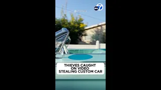 Thieves caught on video stealing custom car