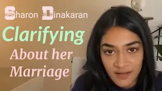 Sharon Dhinakaran Clarifying about Her Marriage