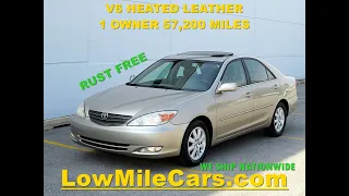 Low mile cars 2004 Toyota Camry XLE 57k clean inside and out