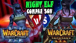 Night Elf Models |  Wc3 vs Reforged Side by Side Comparison