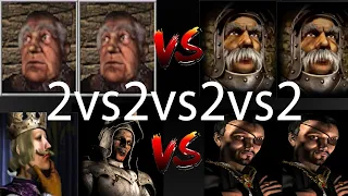 2 NOBLE VS 2 MARSHALL VS PHILIPP RAT VS 2 SNAKES | Stronghold Crusader Ai Battle