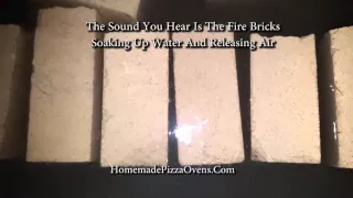 Soaking Fire Bricks In Water Prior To Use