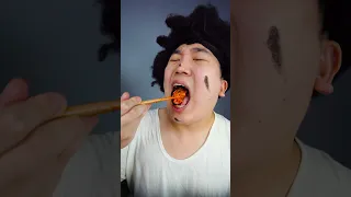 Crispy fried chicken, Cheese Tteokbokki Mukbang Asmr | TikTok Funny Videos | HUBA #shorts