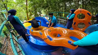 Amazing! World's Longest Water Slides At Escape Theme Park in Penang Malaysia