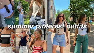RECREATING SUMMER PINTEREST OUTFITS 2023 | casual, comfy, + trendy (summer outfit ideas)