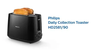 Philips Toaster - integrierter Brötchenaufsatz