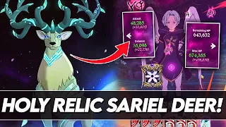 THIS HOLY RELIC IS A MUST HAVE!!! Sariel Holy Relic Showcase! (Eikthyrnir Gameplay) 7DS Grand Cross