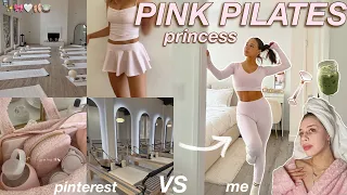 LIVING LIKE A "PINK PILATES PRINCESS" FOR THE DAY 🎀aesthetic self care, pilates classes, & wellness