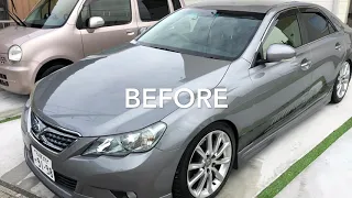 Toyota Mark X - Face and Wheels Change