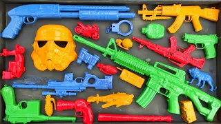 Membersihkan nerf shotgun,Assault rifle,Ak47,sniper rifle,Glock pistol,M16, Cowboy pistol,Nerf gun