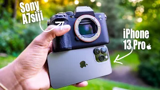 YOU CHOOSE!! iPhone 13 Pro Vs Sony a7siii - VIDEO TEST (1080p PRORES)