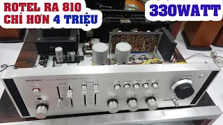 chỉ hơn 4 triệu mà đánh B&W,Tannoy,AR Lên bờ xuống ruộng với ROTEL RA 810