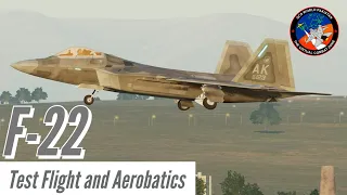 DCS F-22 Raptor Mod | Flight Test and Aerobatics | Pure Engine Sound