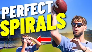 How to Throw The Perfect Spiral | Football