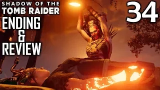 Shadow Of The Tomb Raider Walkthrough Part 34 - Lara's Sacrifice (Ending & Review)