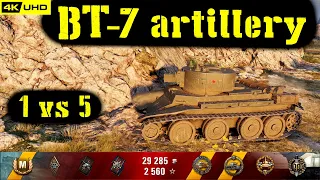 World of Tanks BT-7 artillery Replay - 10 Kills 1K DMG(Patch 1.6.1)