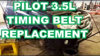 Honda Pilot 3.5L Timing Belt Replacement acura How to replace water pump kit ODYSSEY RIDGELINE